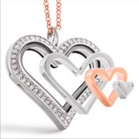 ORIGAMI OWL 🤍 Large Heart Shaped Locket - Picture 7 of 11